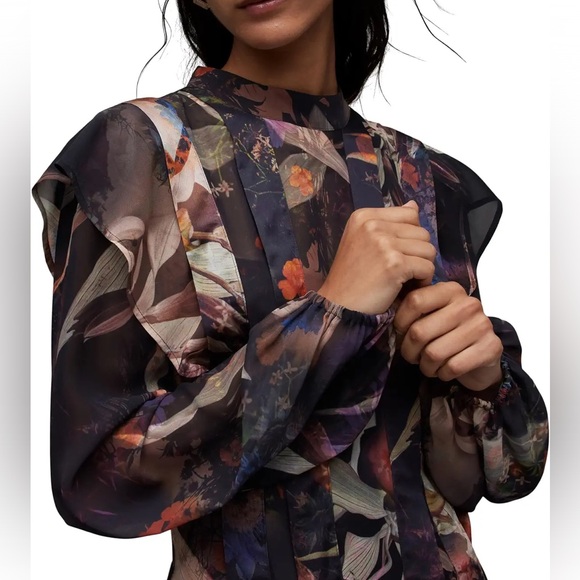 ALLSAINTS - Fleur Tippi Mini Dress - Picture 4 of 15